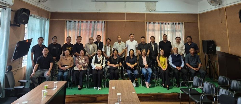 WTC, MMC officials during the coordination meeting hled at the MMC Conference Hall in Wokha on June 12.